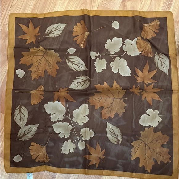 Autumn Leaf Print Scarf - Picture 1 of 4